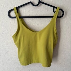 lululemon | Women's Align Crop Top Tank Size 6 Yellow Green